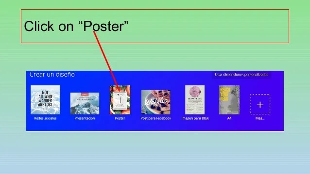 Creating a poster with Canva