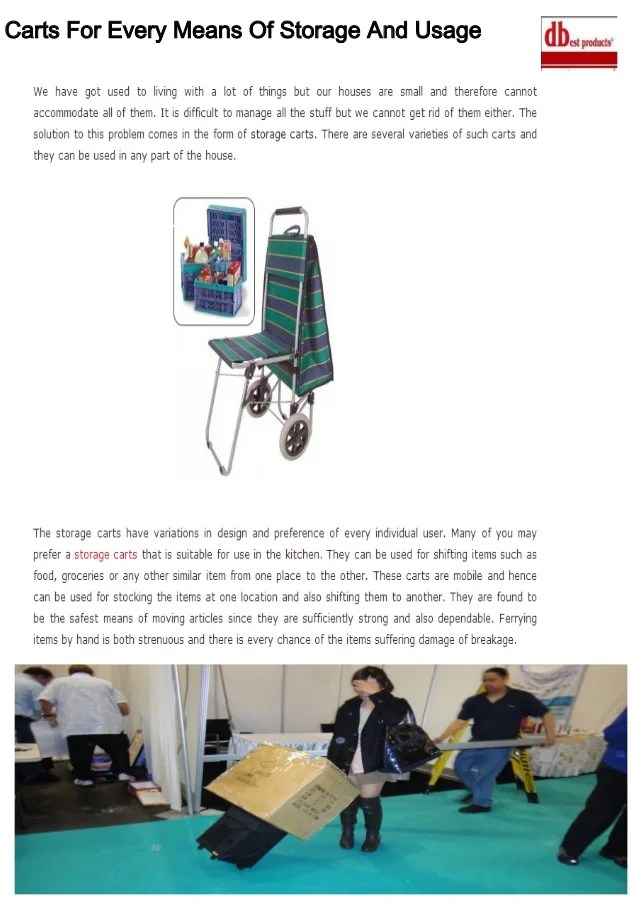 Carts for every means of storage and usage
