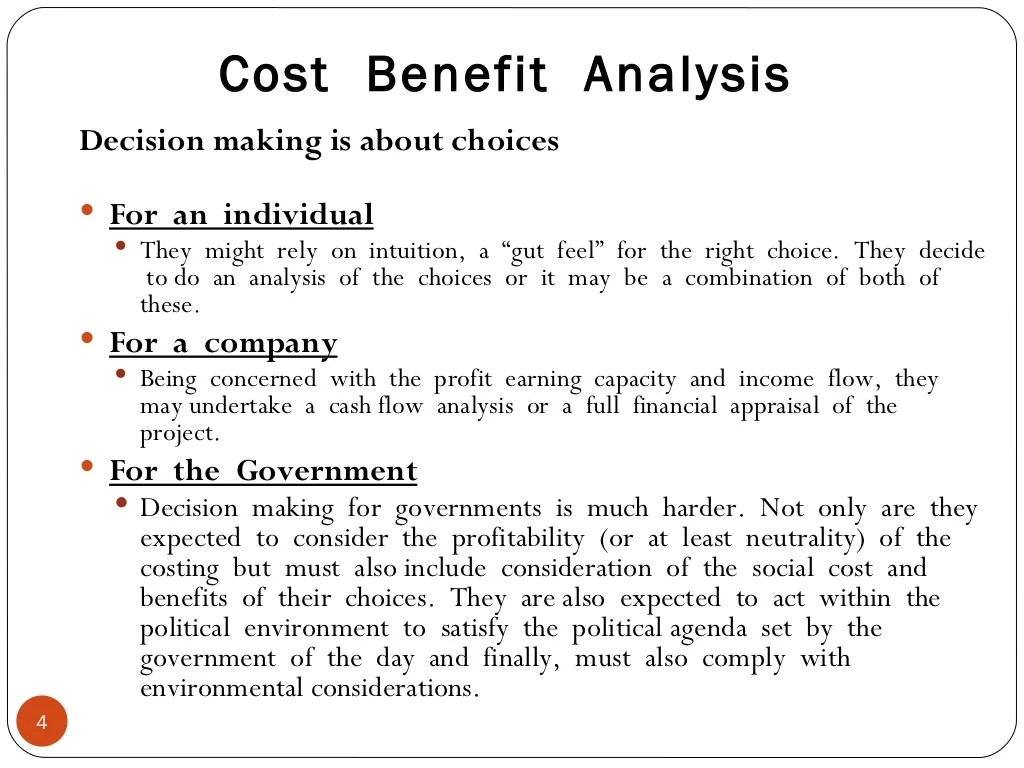 CostBenefit Analysis