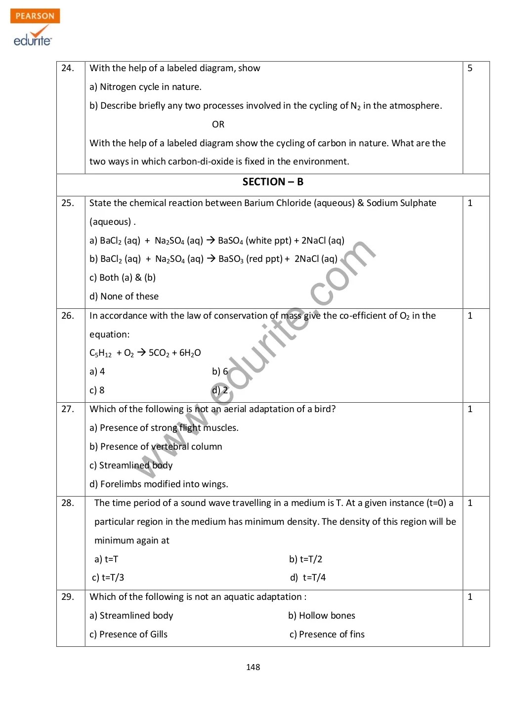 Class 9 Cbse Science Sample Paper Term 2 Model 1