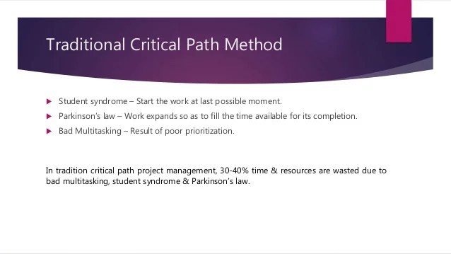 Critical Chain Project Management & Theory of Constraints