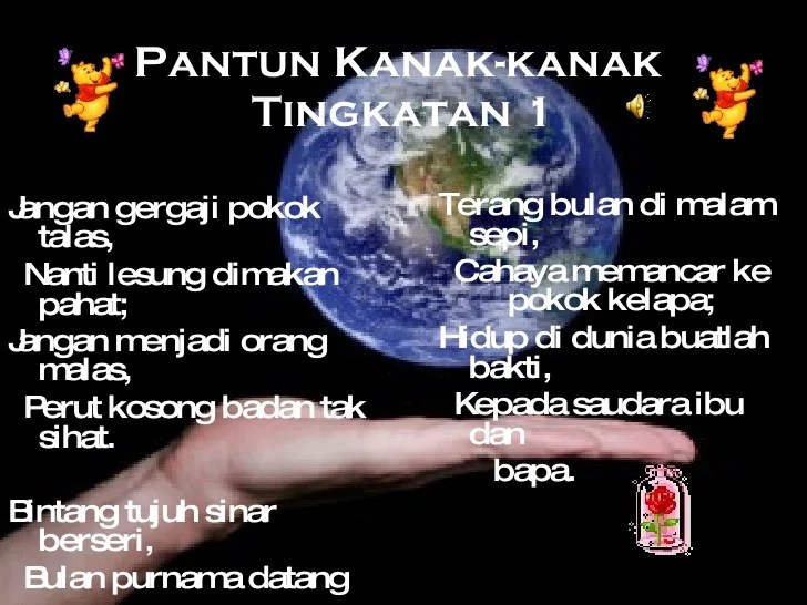 Pantun KanakKanak 4 Kerat / Harapkan untung menggamit kain dibadan