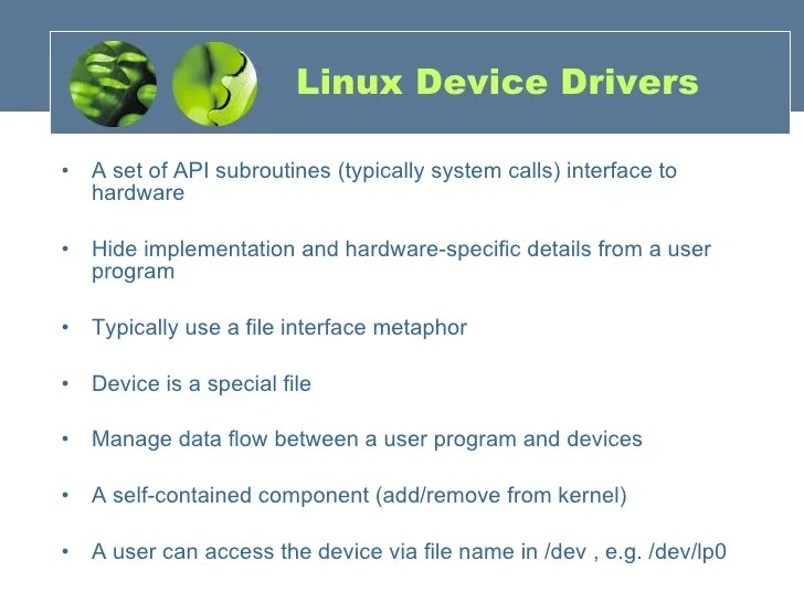 linux device driver