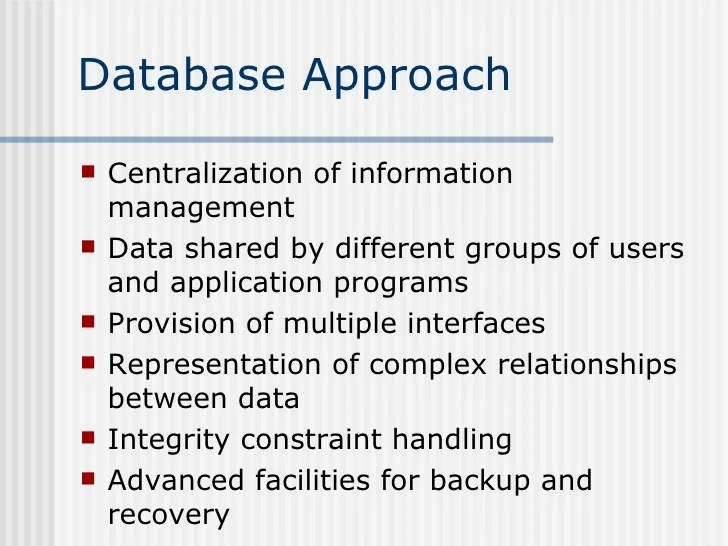 Files Vs DataBase