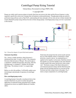 Centrifugal pump sizing tutorial | PDF