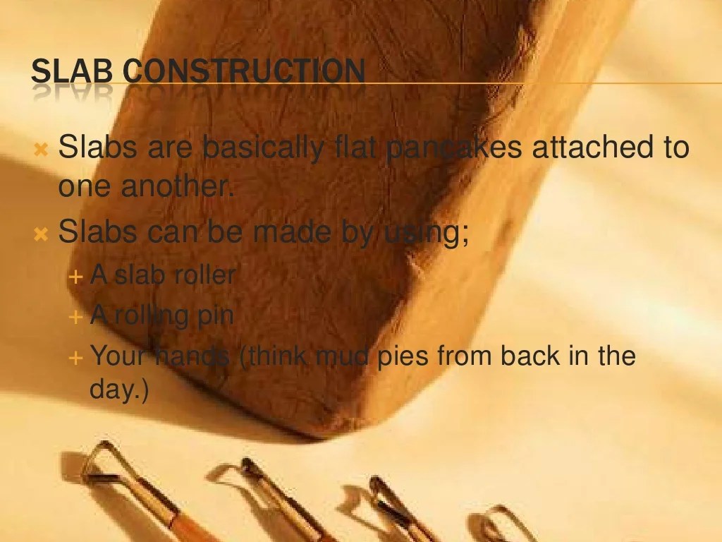 Ceramic slab building techniques