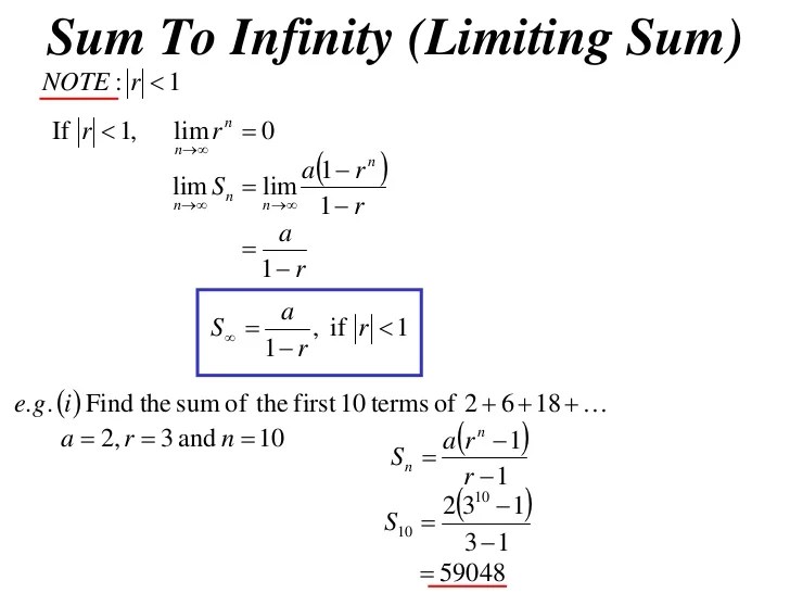 11X1 T10 06 sum of a geometric series