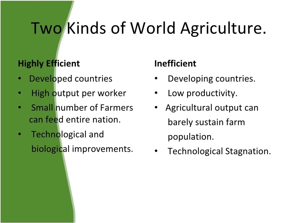 Agricultural Transformation and Rural Development
