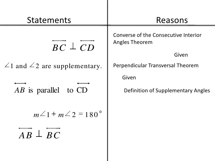 Geometric Proofs