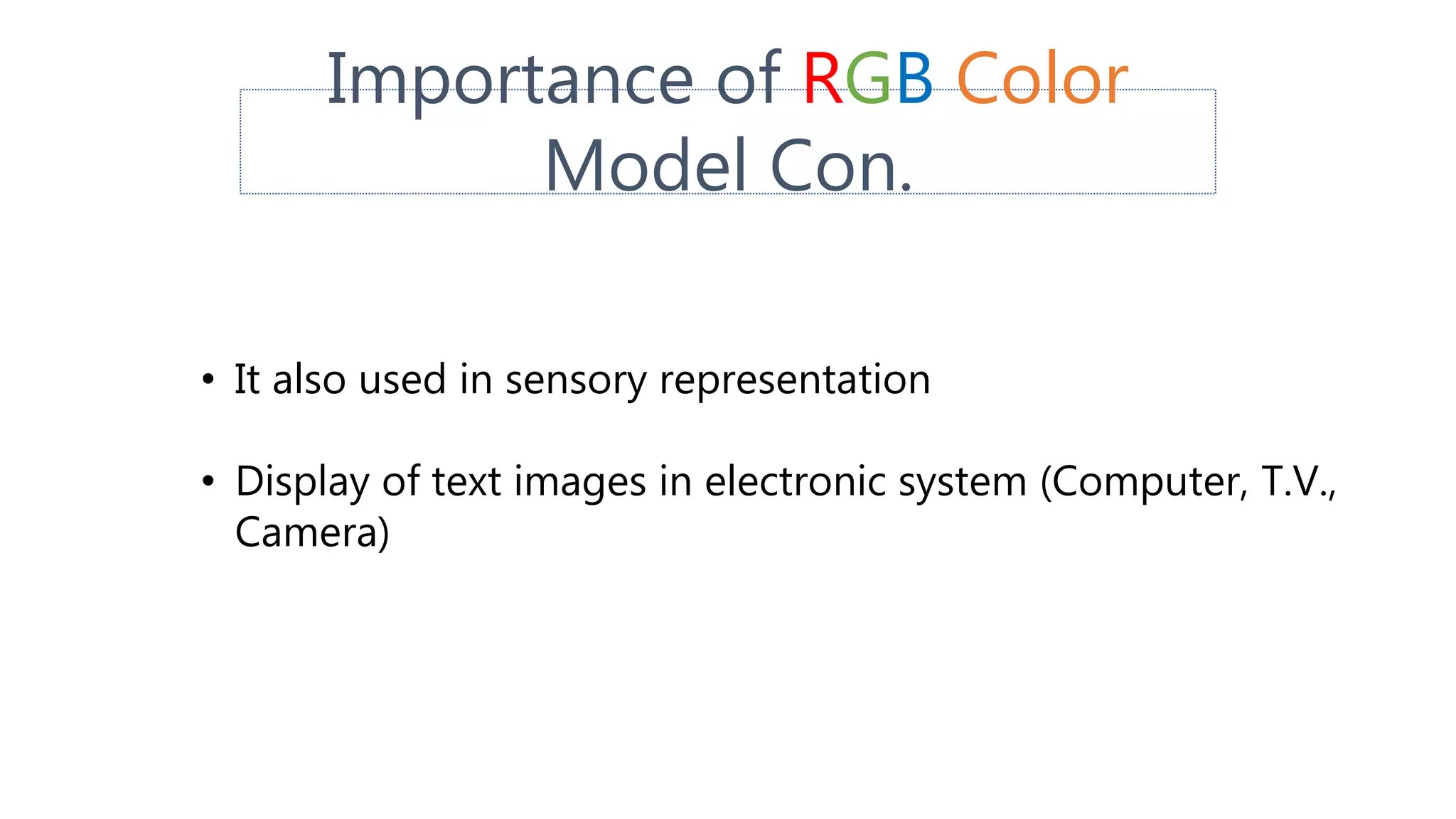 RGB & CMYK Color Model PPT