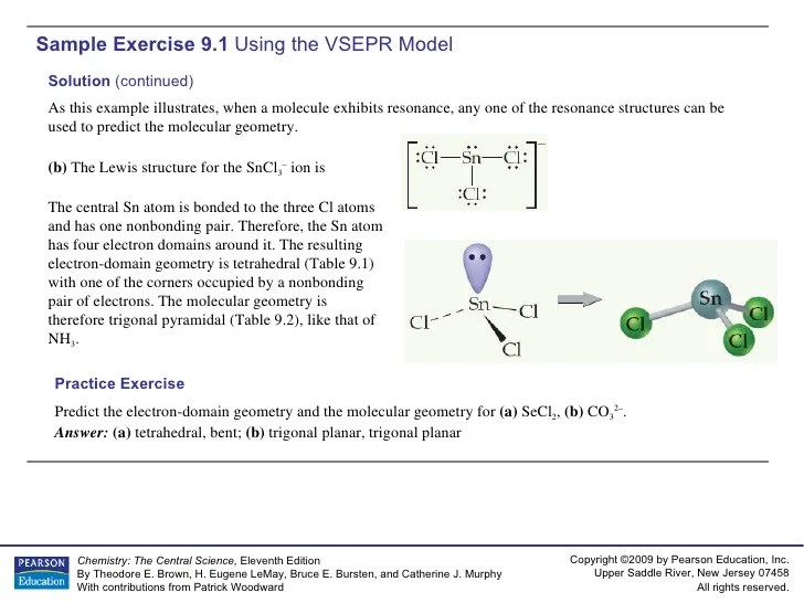 AP Chemistry Chapter 9 Sample Exercise