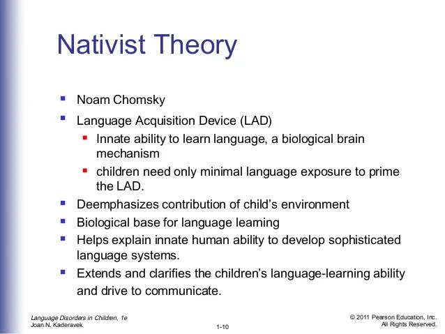 Ch 1 language theory and language development