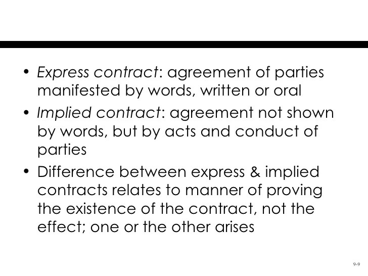 Chapter 9 Introduction to Contracts
