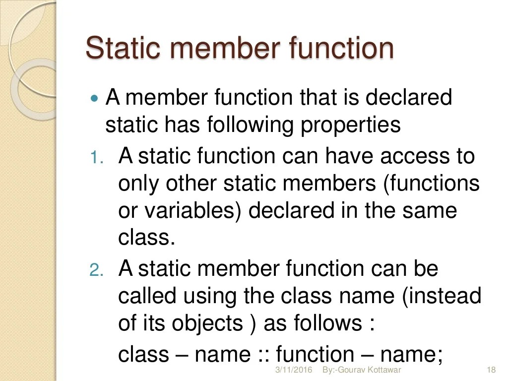 classes & objects in cpp overview