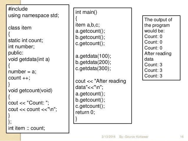 classes &amp; objects in cpp