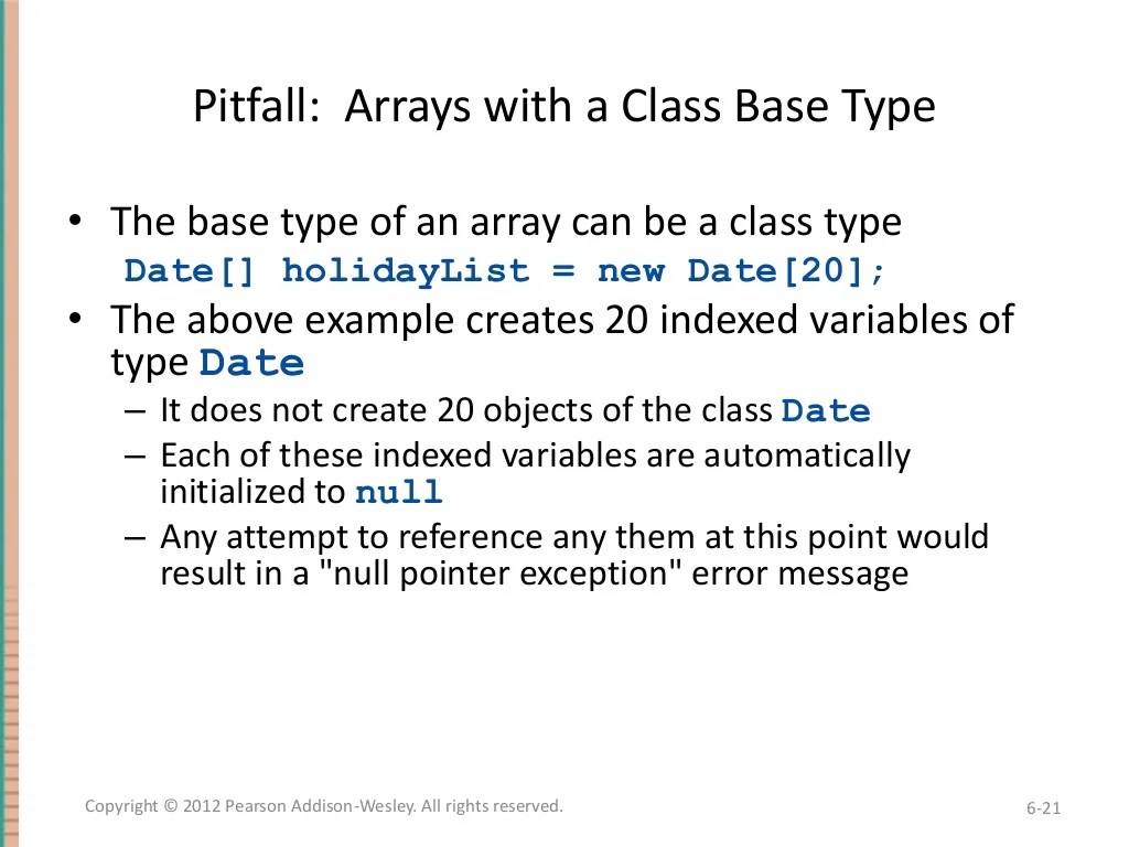 Chapter 6 Absolute Java
