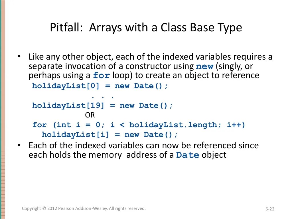 Chapter 6 Absolute Java