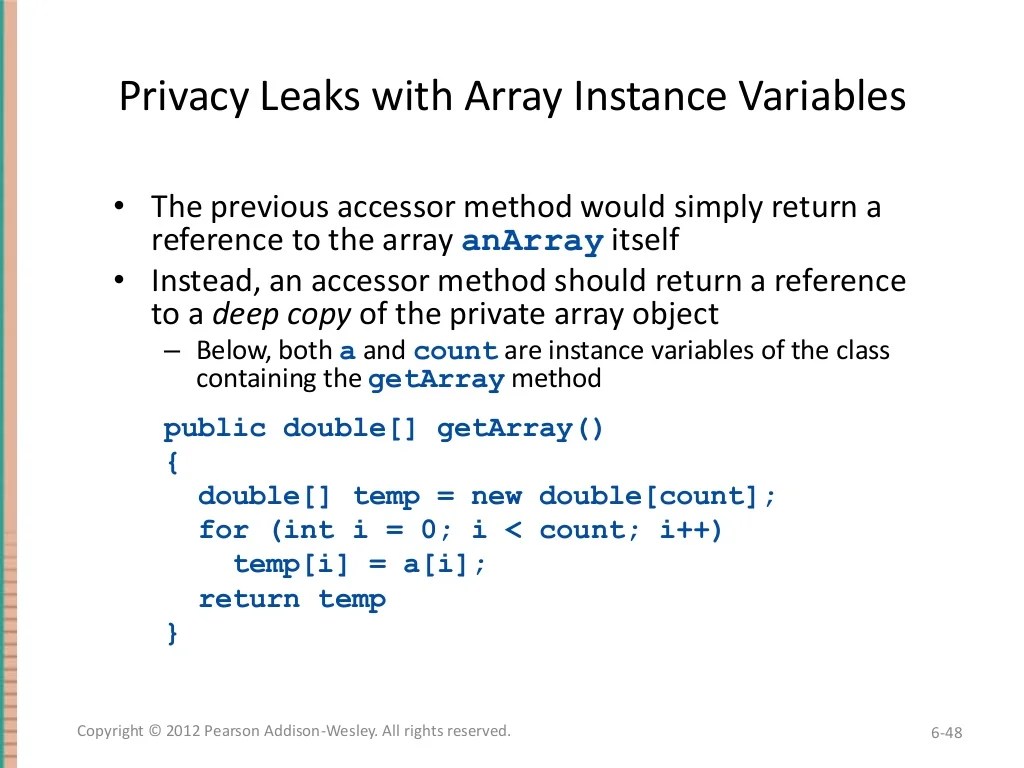 Chapter 6 Absolute Java