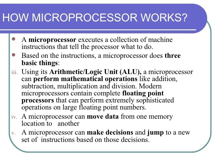 Chapter 4 Microprocessor CPU