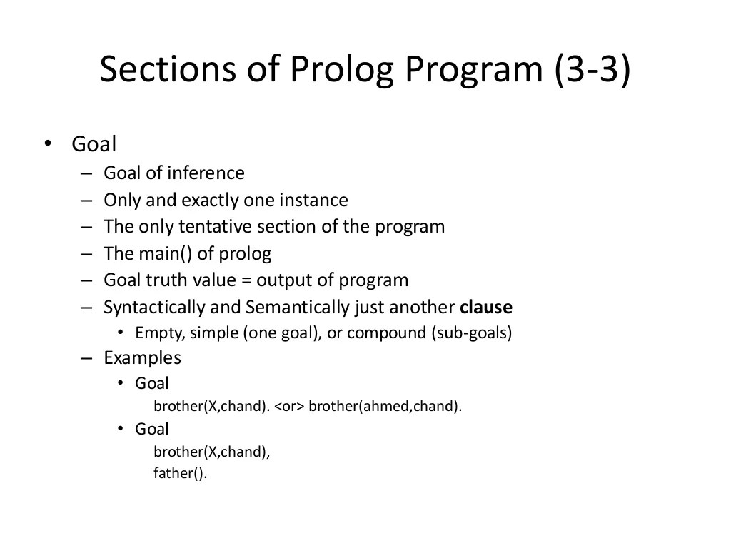 ProLog (Artificial Intelligence) Introduction