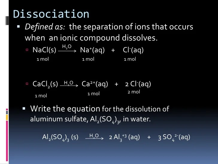 Chapter 14.1 Compounds in Aqueous Solutions