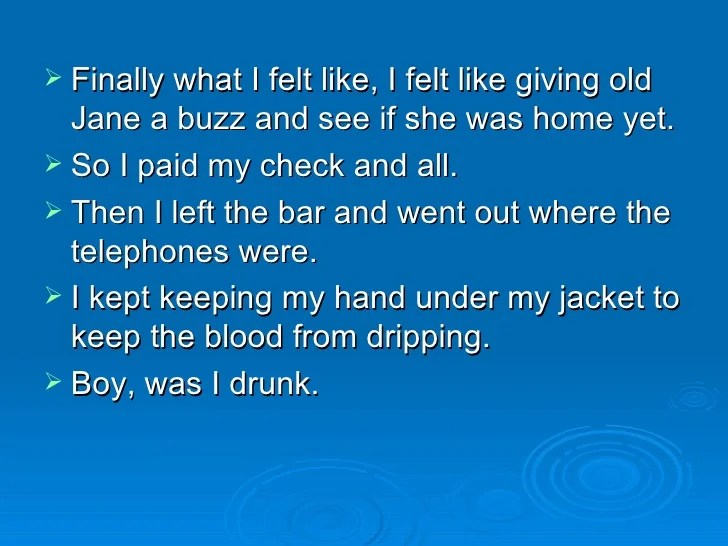 Catcher in the Rye Chapter 20