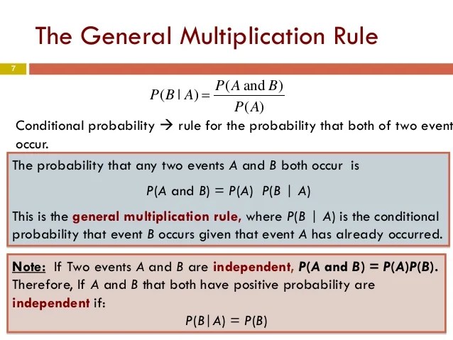 Example of multiplication rule of probability
