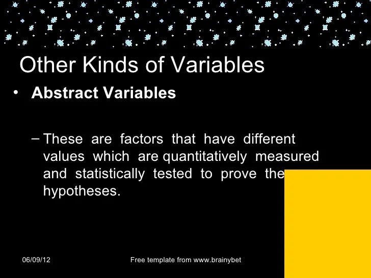 Chapter 4RESEARCH HYPOTHESIS AND DEFINING VARIABLES