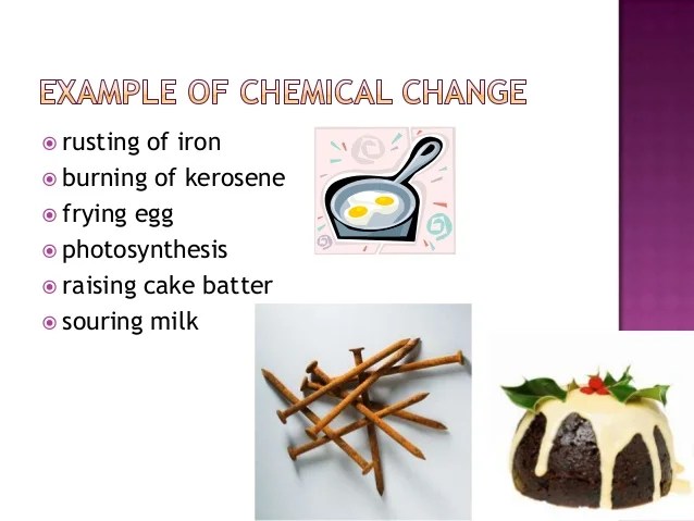 Chapter 5 chemical changes