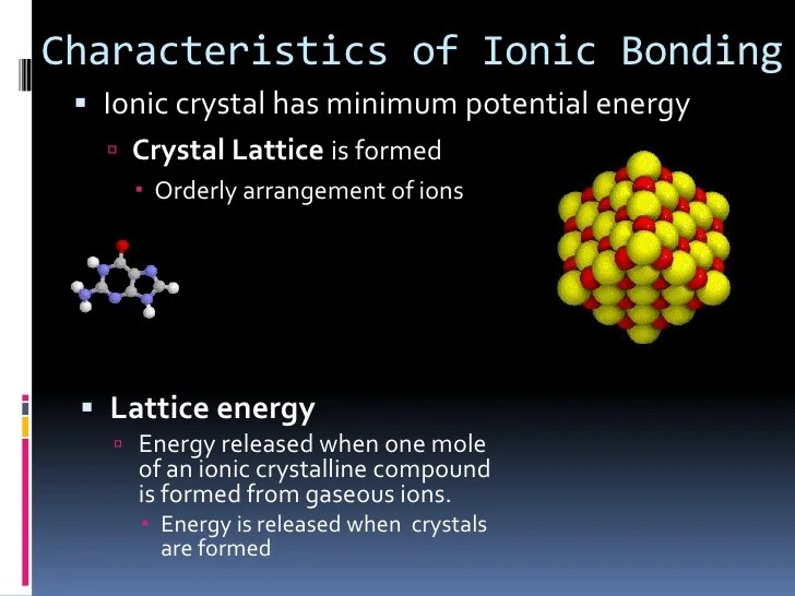 Chapter 6.3 Ionic Bonding and Ionic Compounds