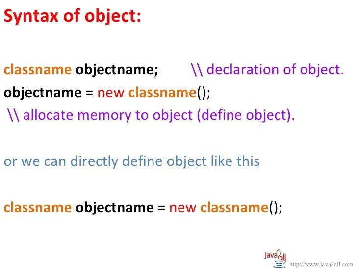 Introduction to class in java