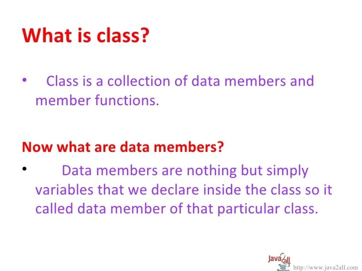 Introduction to class in java