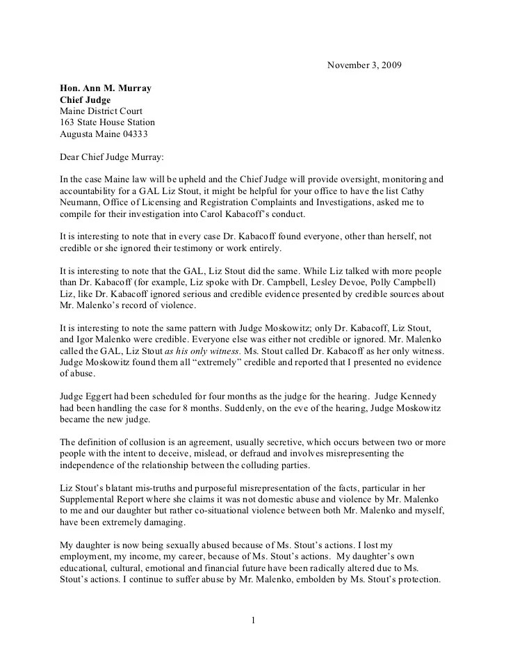 write sample letter child support