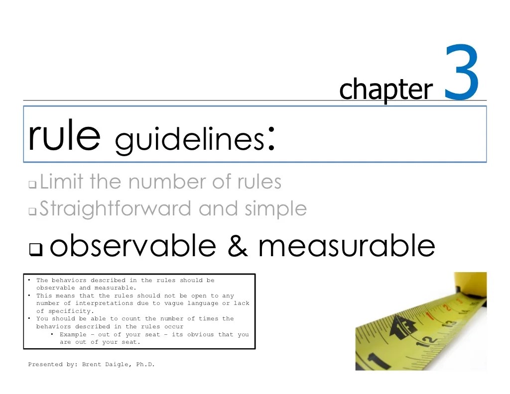 Classroom Rules Discussed at Length