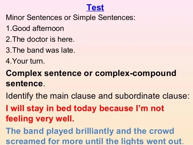 Clause elements
