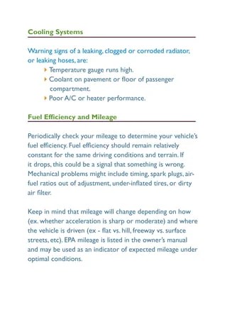 Clean Air Web - Vehicle Maintenance Guide | PDF