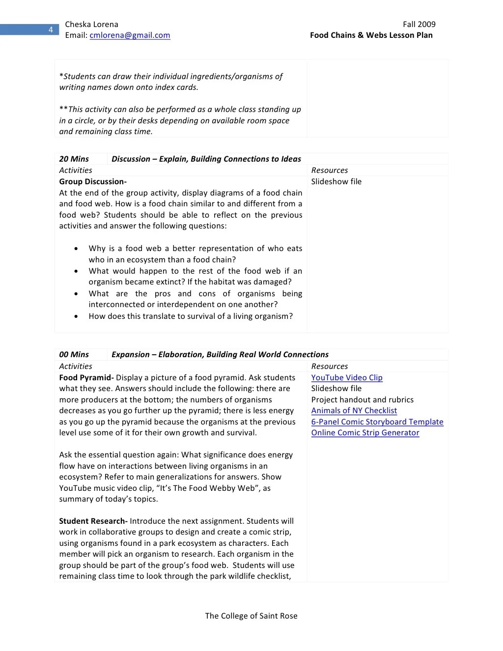 CLSampleConstructivistLessonPlan