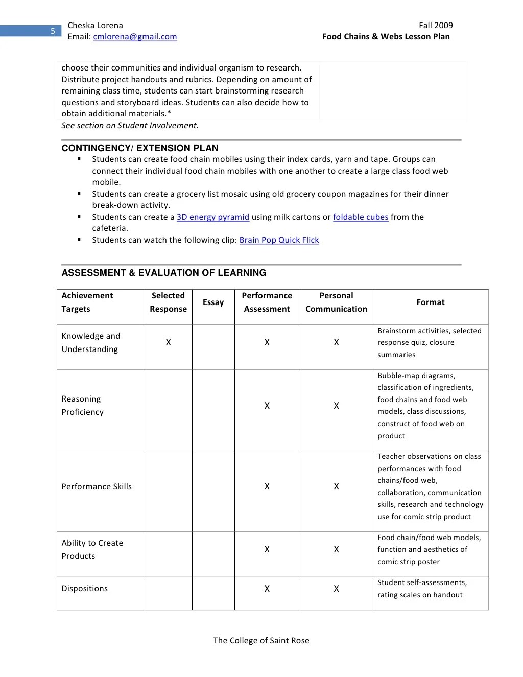 CLSampleConstructivistLessonPlan