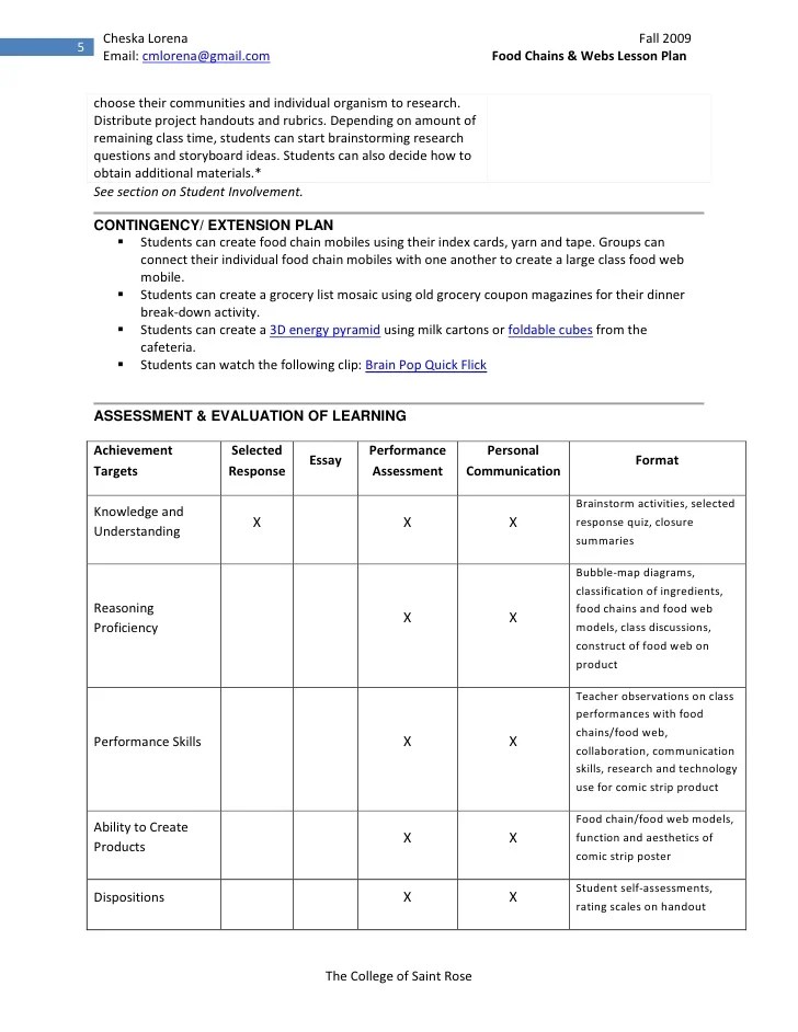 Constructivist Lesson Planning Template