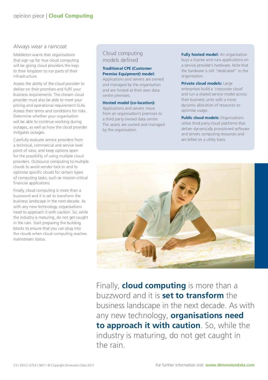 Cloud Computing Dimension Data Europe