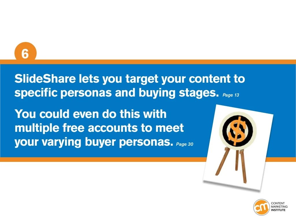 6SlideShare lets you target your