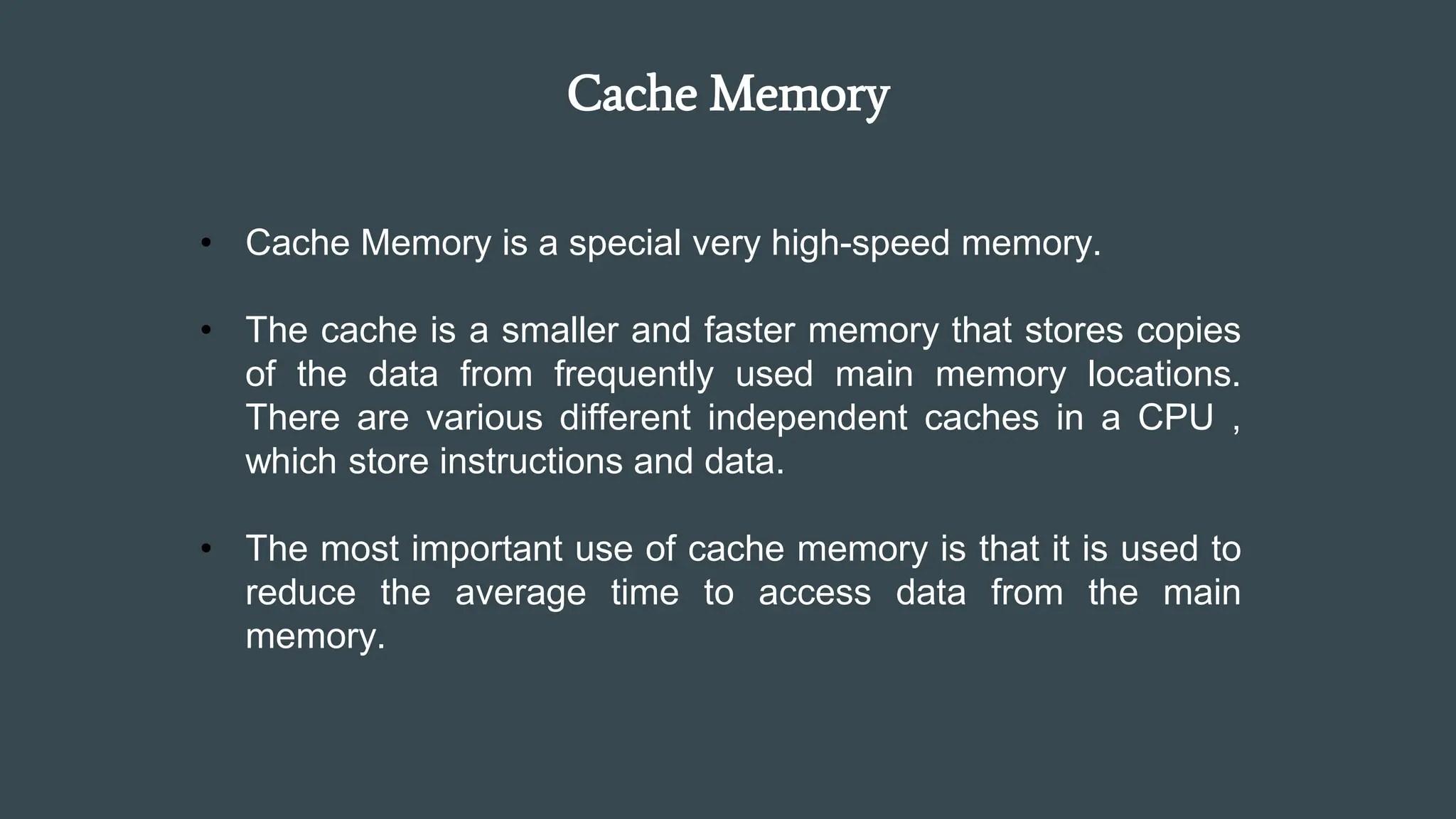 Cache Memory And Virtual Memory in computer architecture PPT