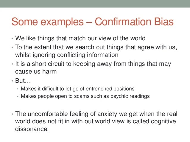Cognitive biases