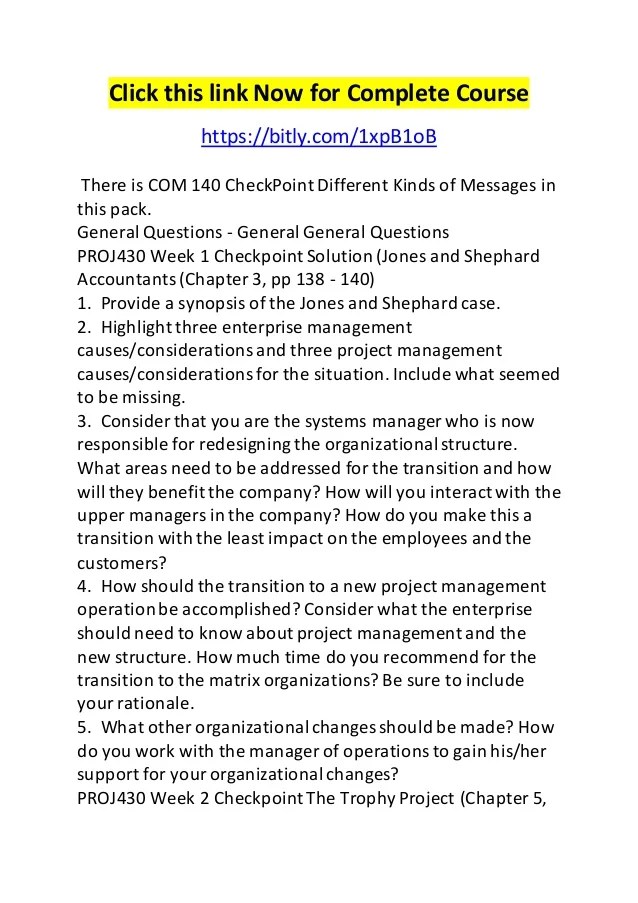 Com 140 check point different kinds of messages
