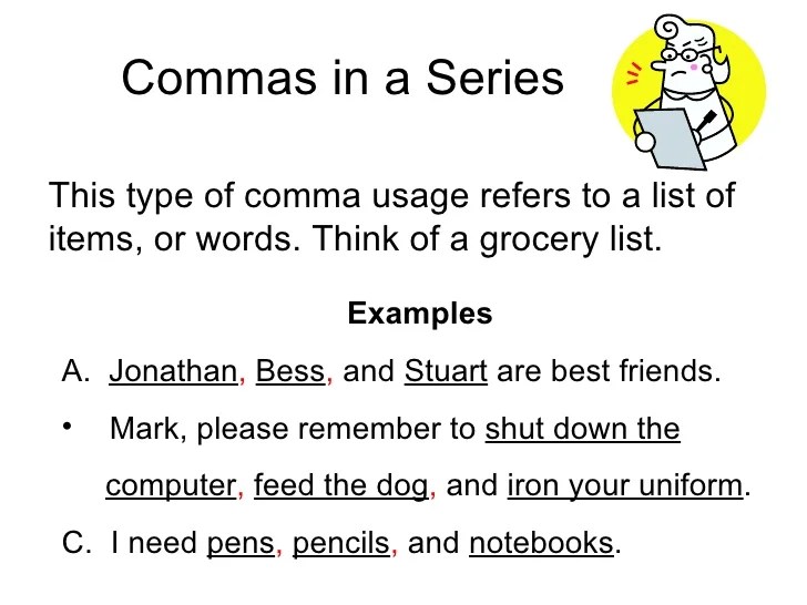 Comma usage final