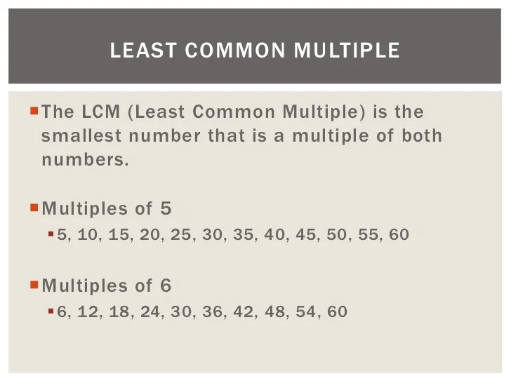 Lowest Common Multiple Grade 6 1000 ideas about greatest common