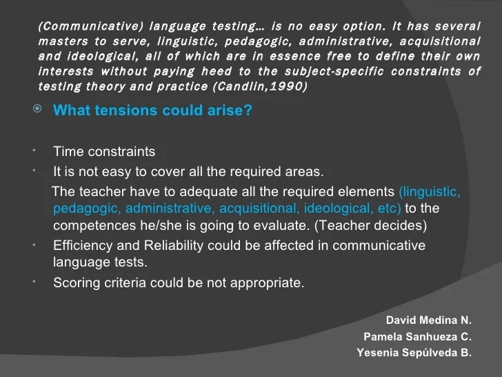 Communicative Language Testing Weir, Cyril J.