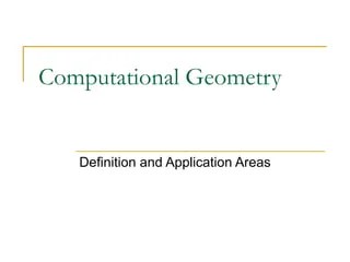 Computational geometry | PPT