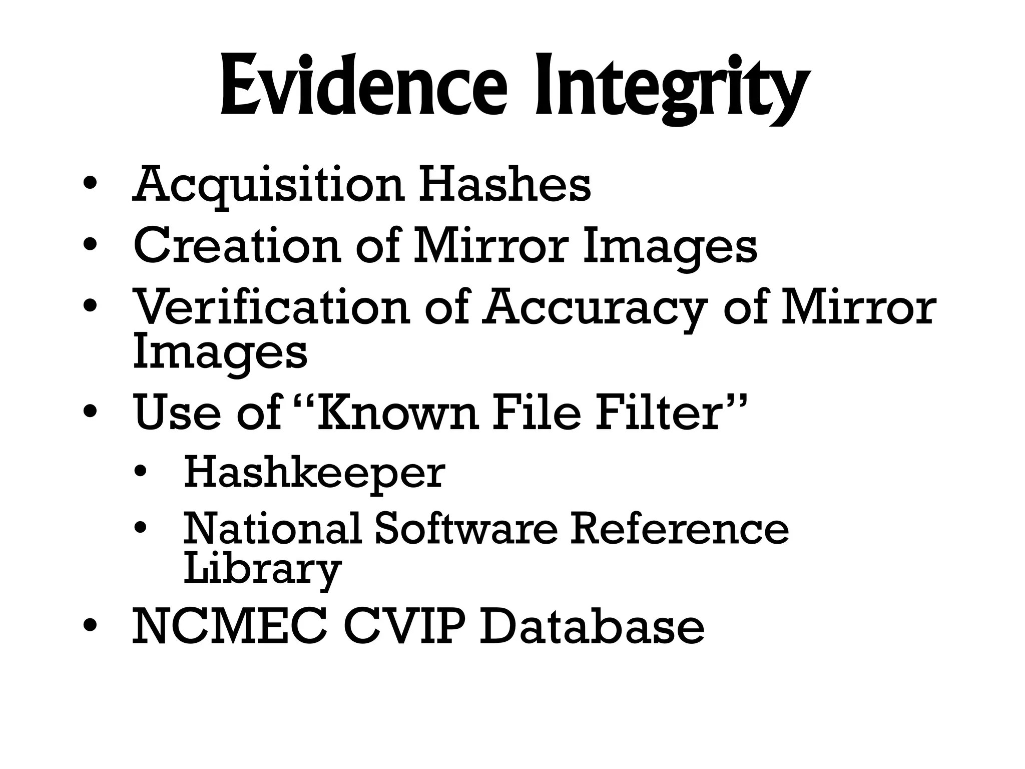 20131018 Computer Forensics and Hash Values PPT
