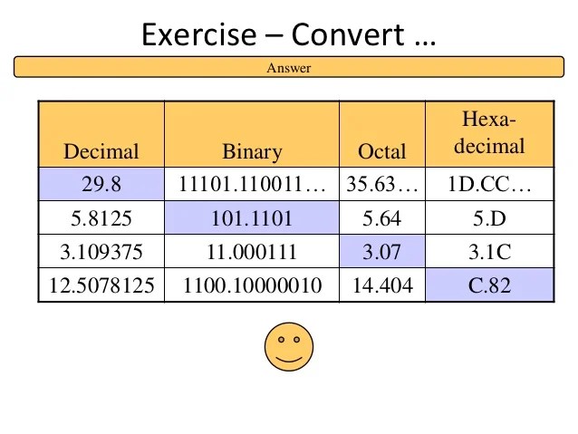Computer number systems